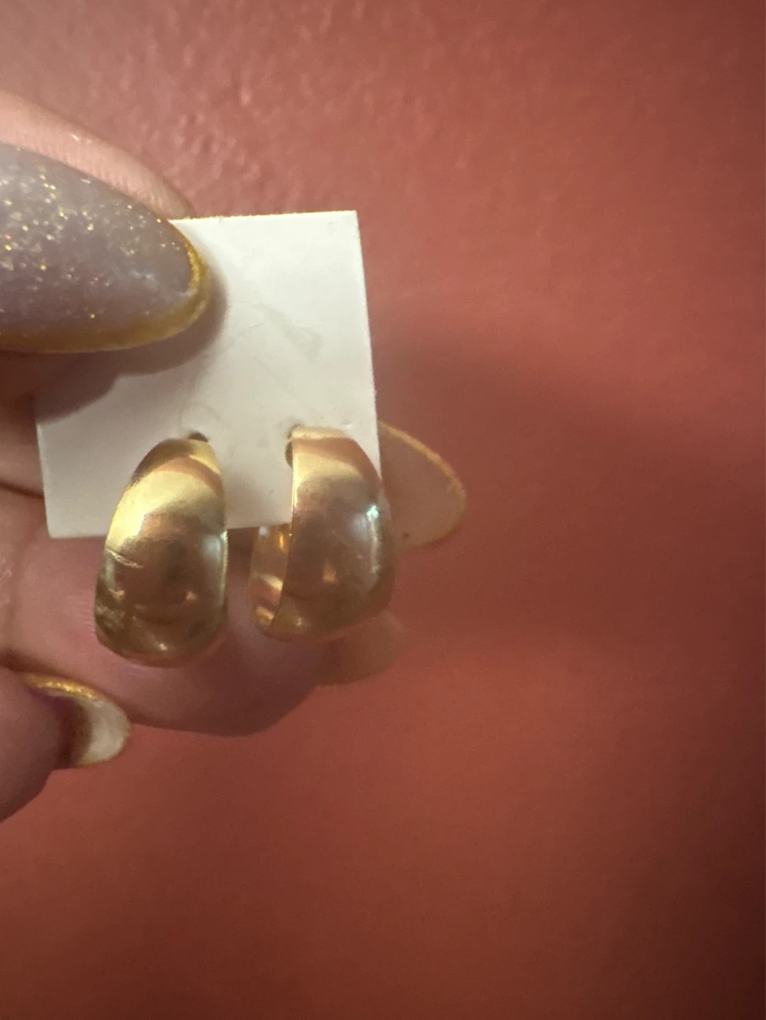 New Gold Tone Hoop Earrings - photo 4