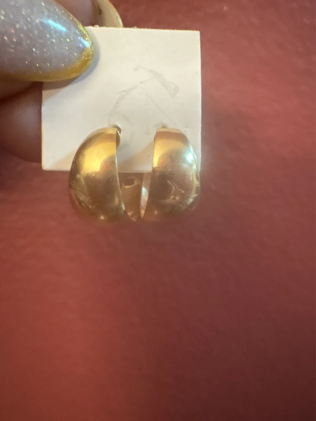 New Gold Tone Hoop Earrings