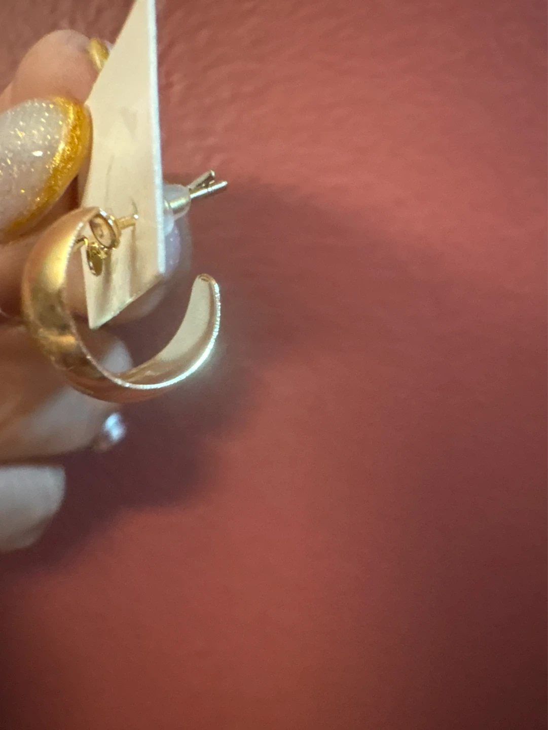 New Gold Tone Hoop Earrings - photo 2
