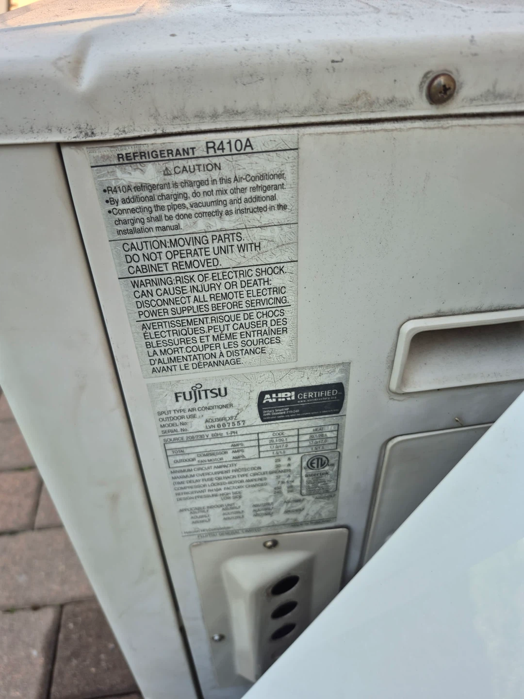 Fujitsu ASU9RLF1 Split Type Air Conditioner Outdoor Unit - photo 2