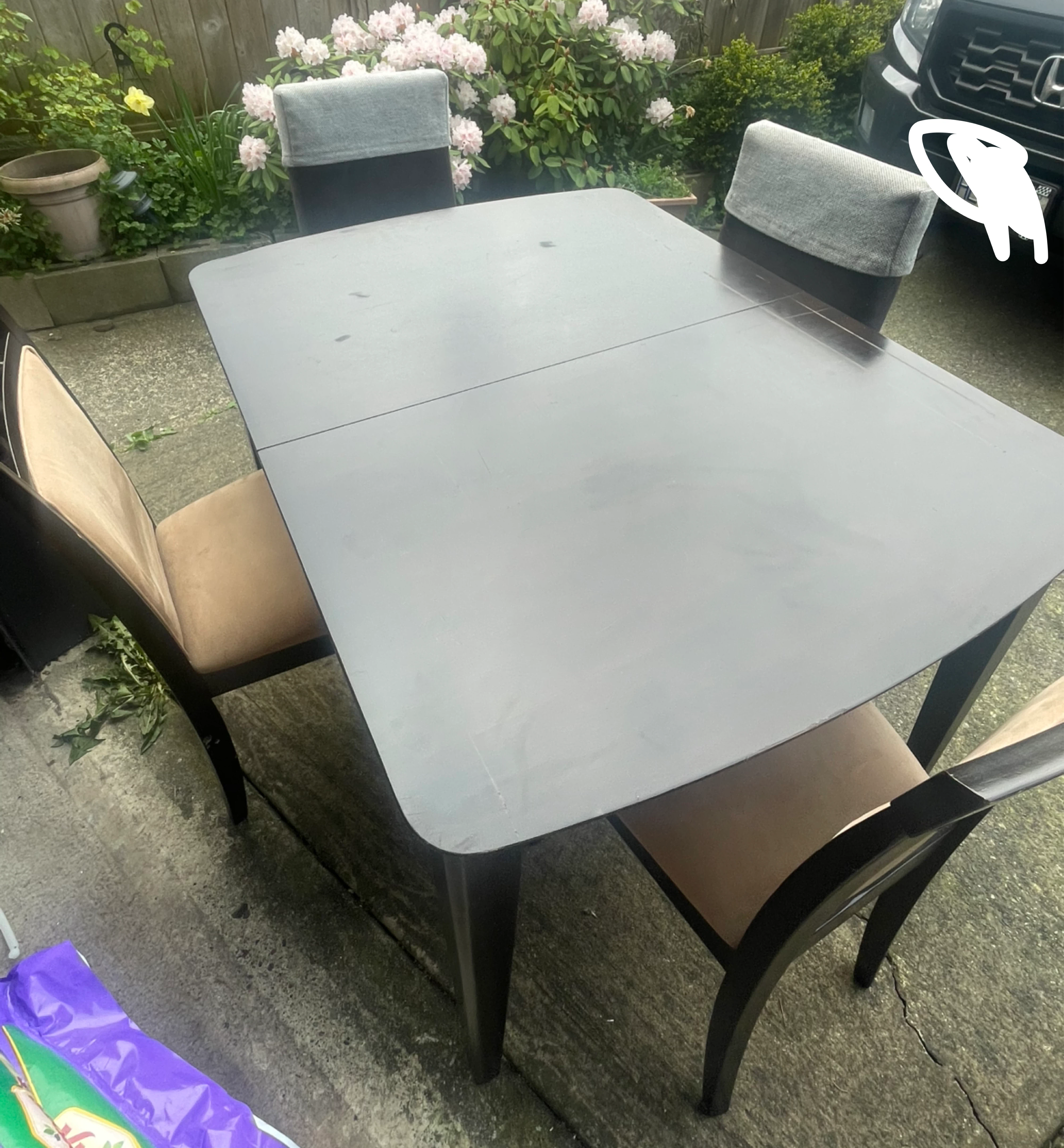 Dining Table with 4 Chairs (price in description)