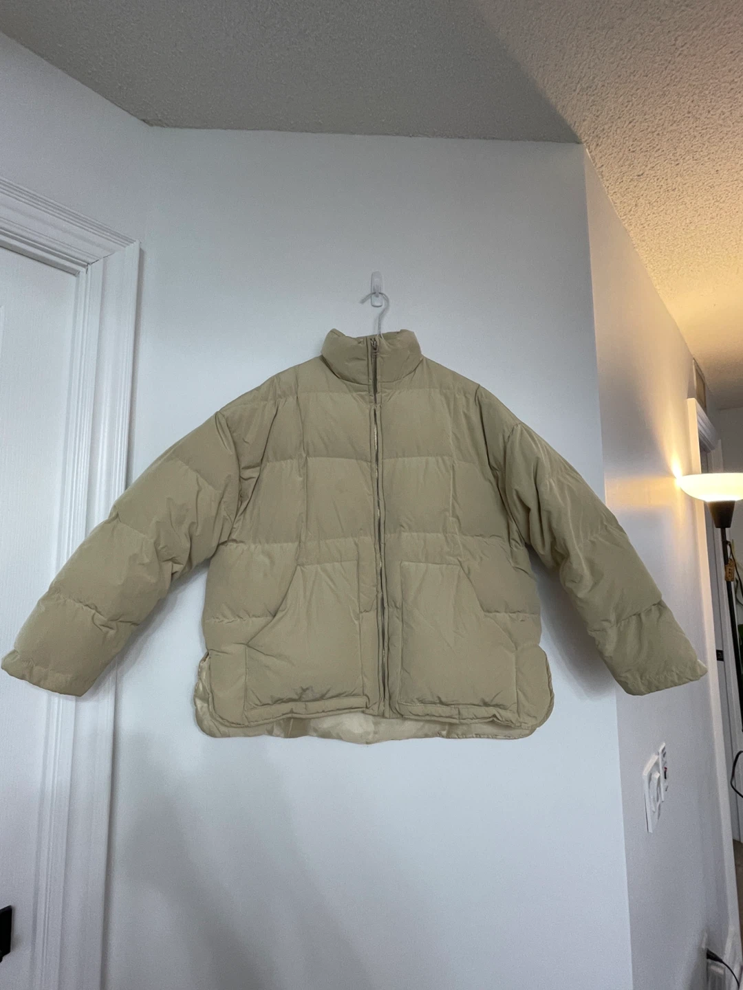 Standard Market Pistachio Green Puffer Jacket (Women M)