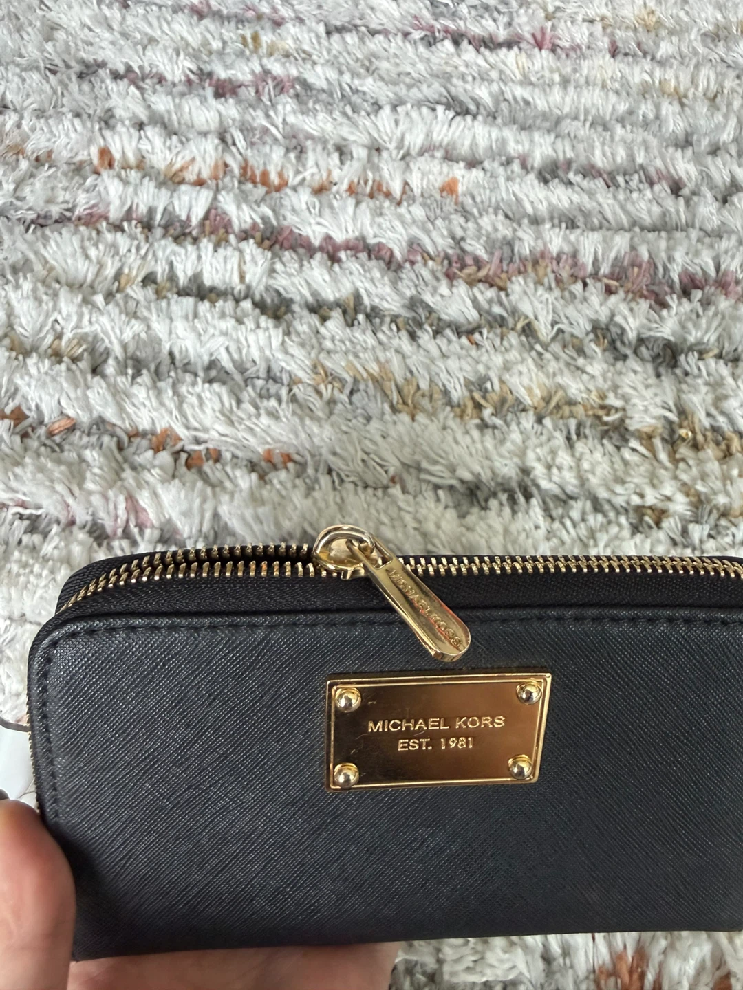 Michael Kors Black Leather Zip Around Wallet - photo 2