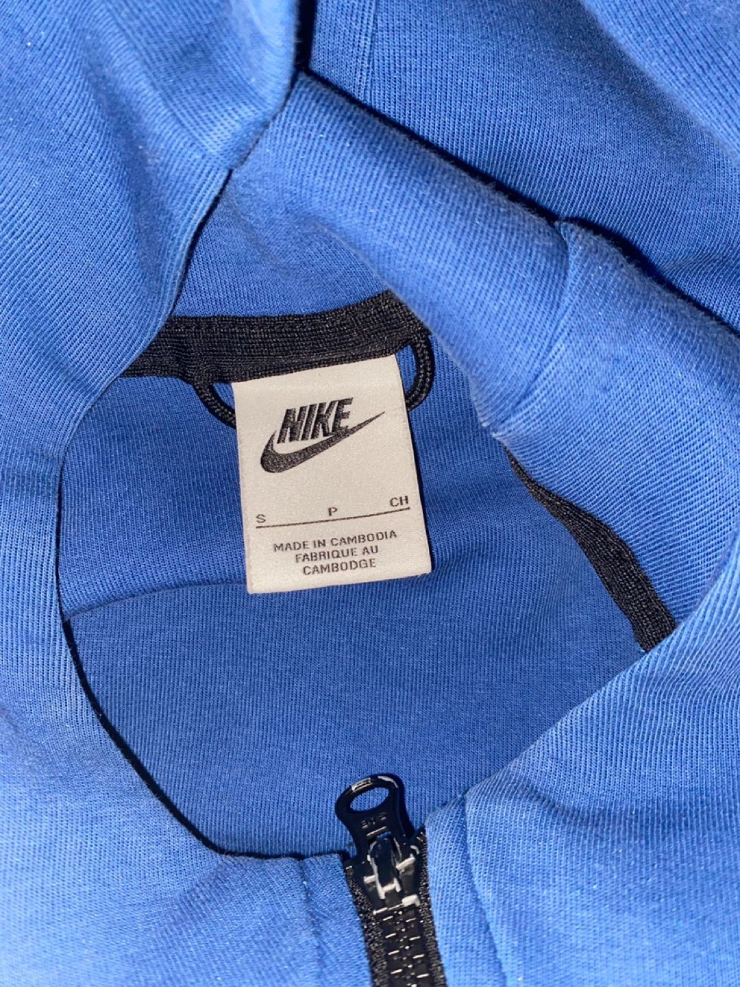 Nike Tech Fleece Hoodie - Blue, Size Small - photo 3