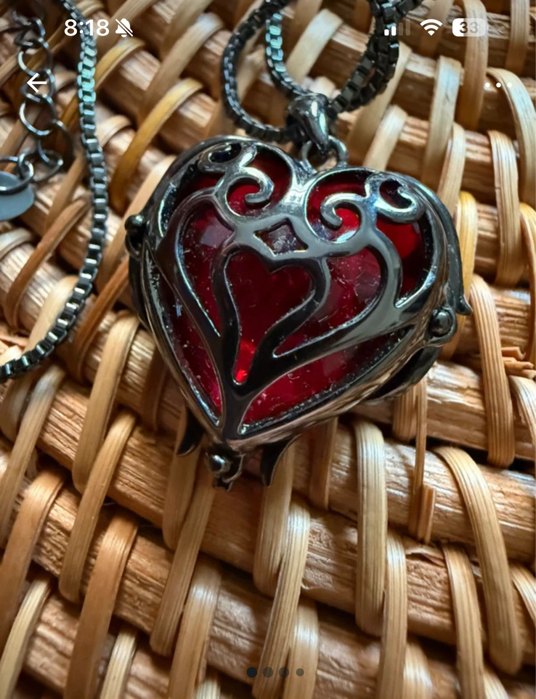 Red Heart Pendant Necklace - photo 2