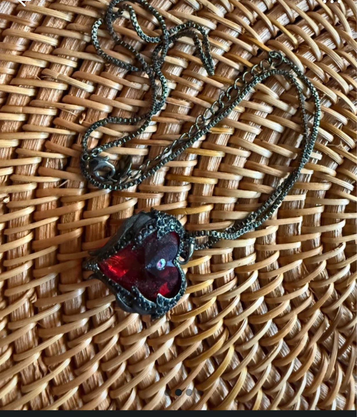 Red Heart Pendant Necklace - photo 3