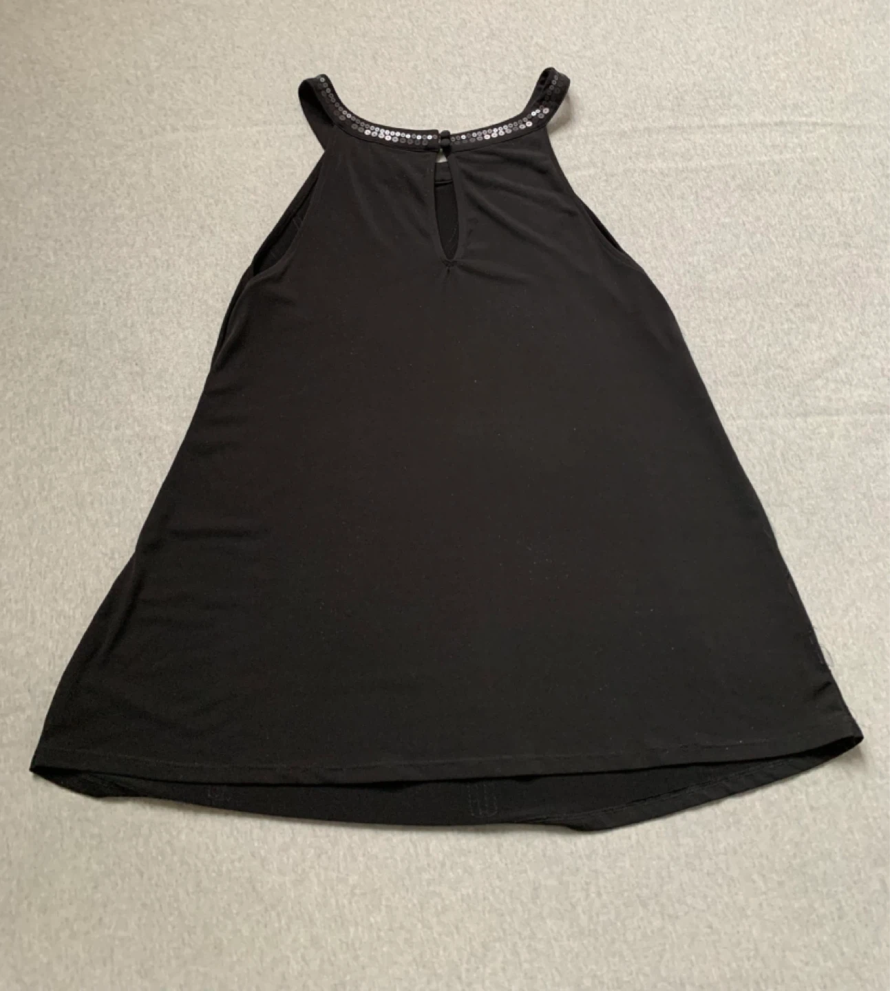 Torrid Black Sequined Halter Top - Size 2 - photo 2