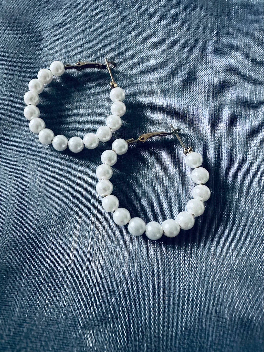 Pearl Hoop Earrings