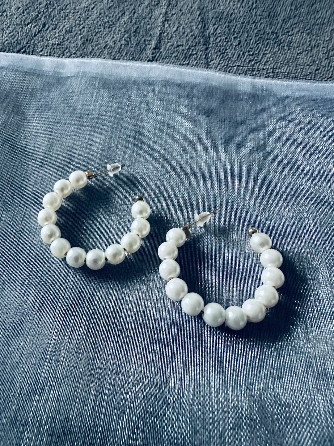 Pearl Hoop Earrings