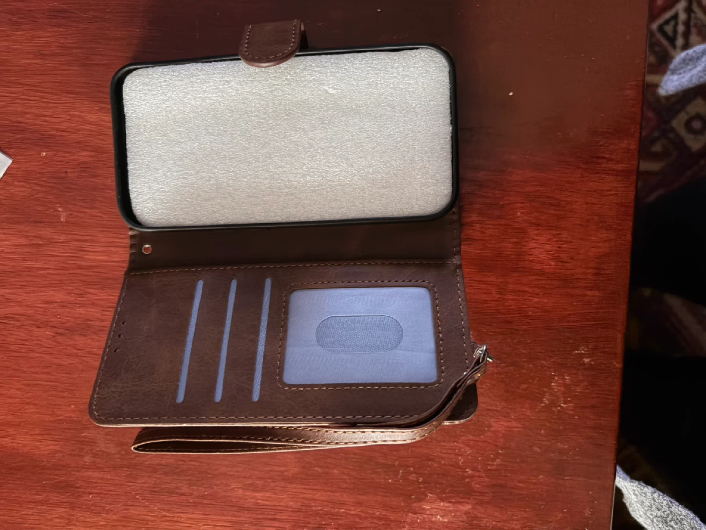 Brown Flip Wallet Case for iPhone 15 - photo 2