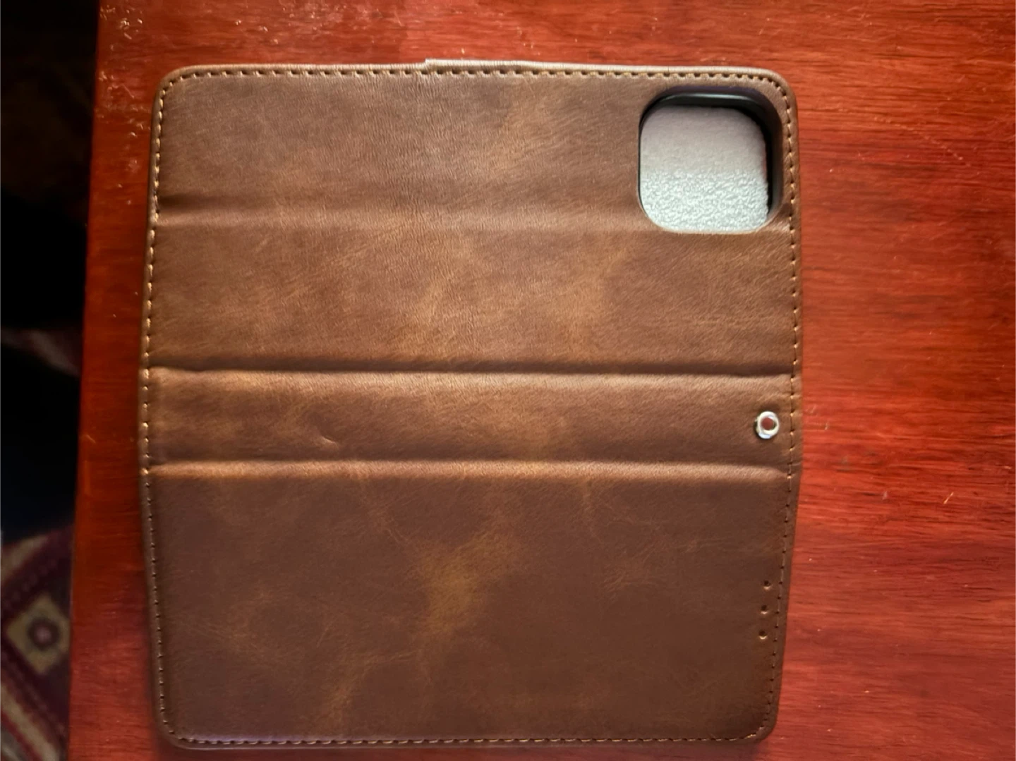 Brown Flip Wallet Case for iPhone 15 - photo 3