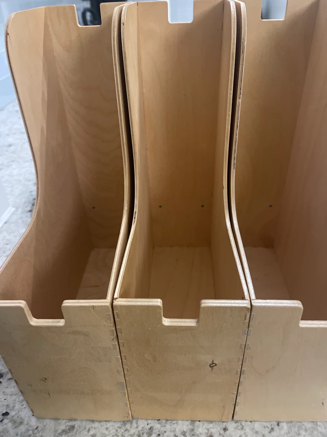 Three Wooden Magazine File Holders - photo 2