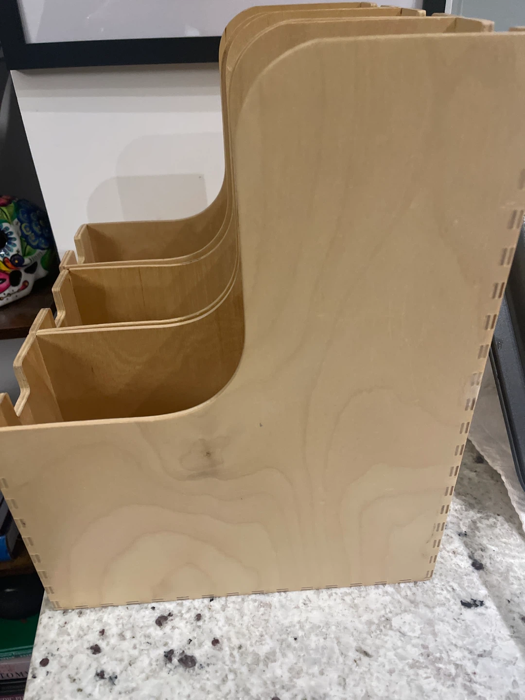 Three Wooden Magazine File Holders - photo 3