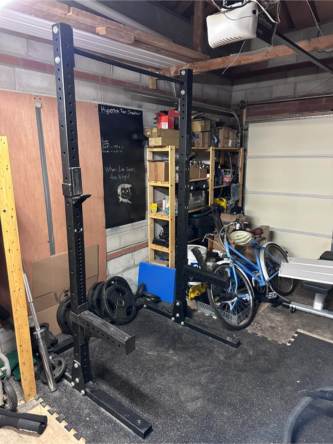 Black Squat Rack