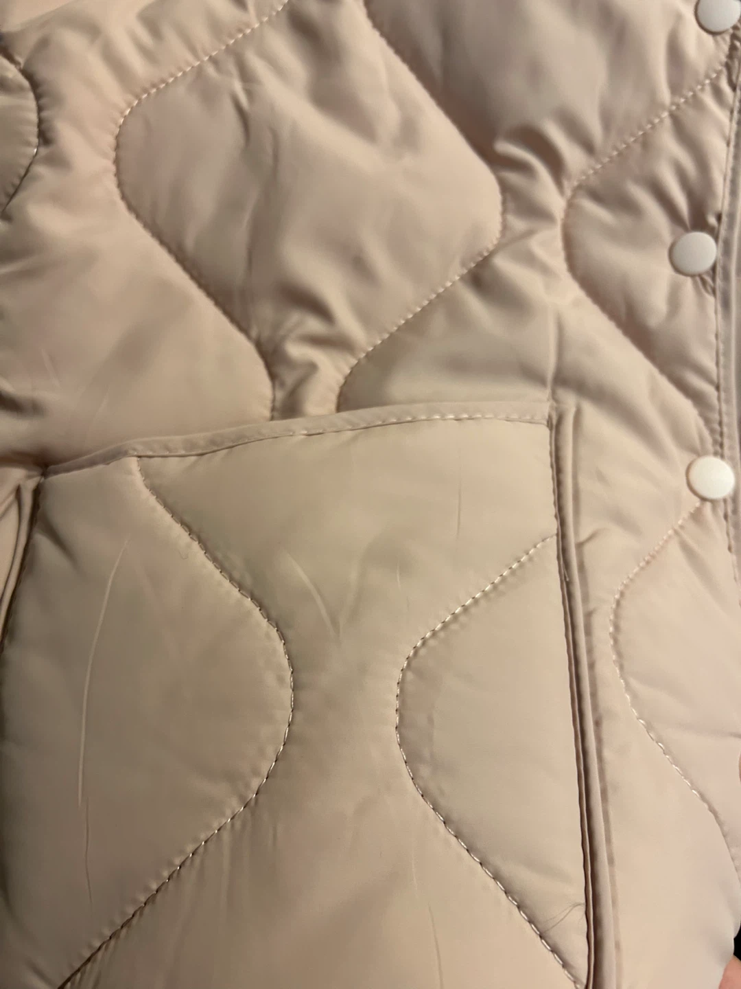 Korean style Quilted Vest - Baby Pink - photo 2