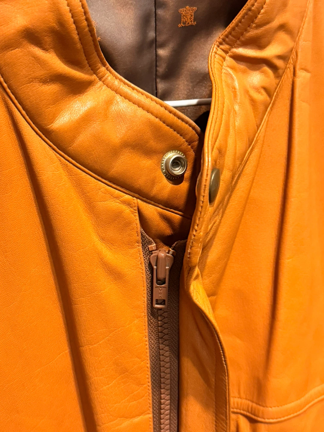 Custom Tailor Kitahara Vintage brown Leather Jacket - photo 3
