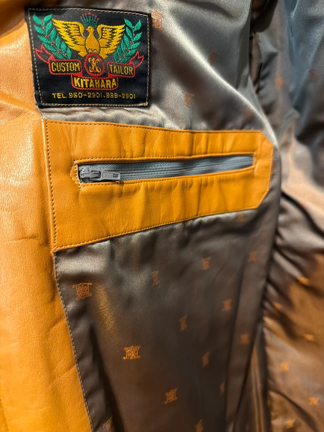 Custom Tailor Kitahara Vintage brown Leather Jacket - photo 5