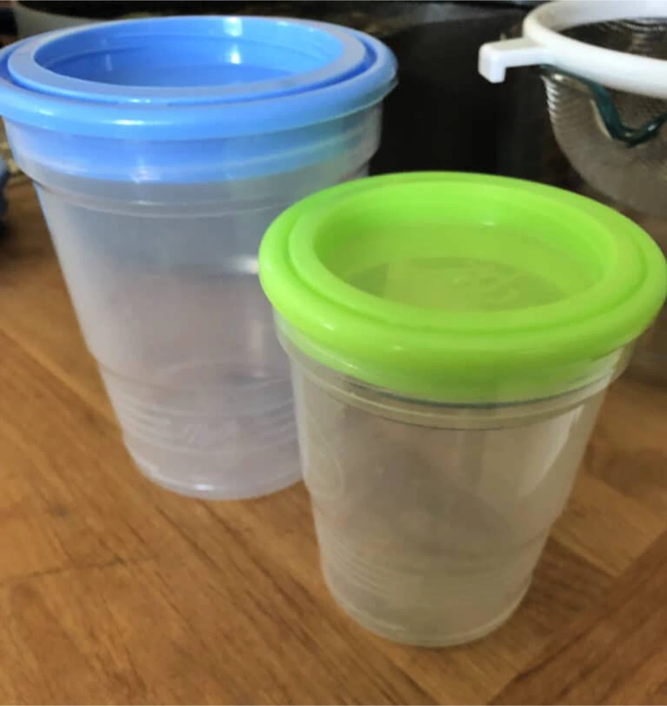Set of 6 Ball Freezer Containers, Lock Lid