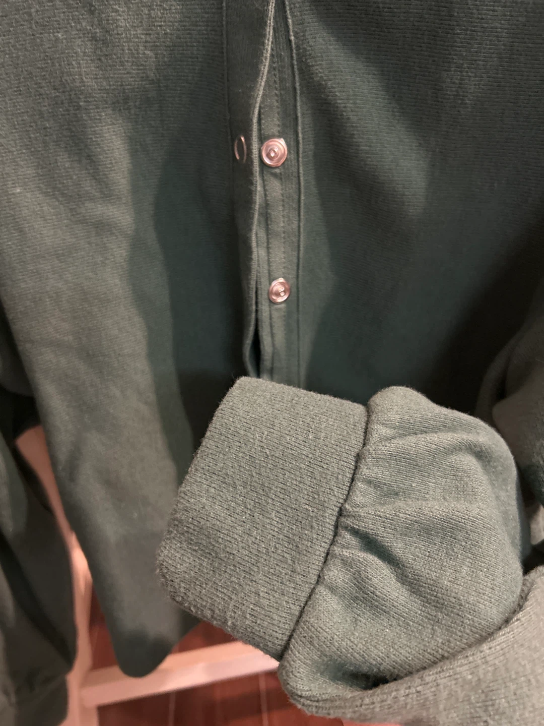Green Snap Button Cardigan - photo 3