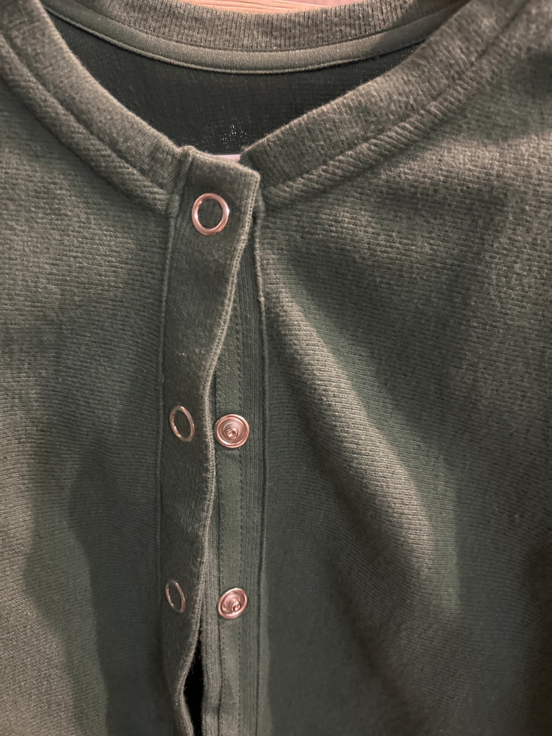 Green Snap Button Cardigan - photo 2