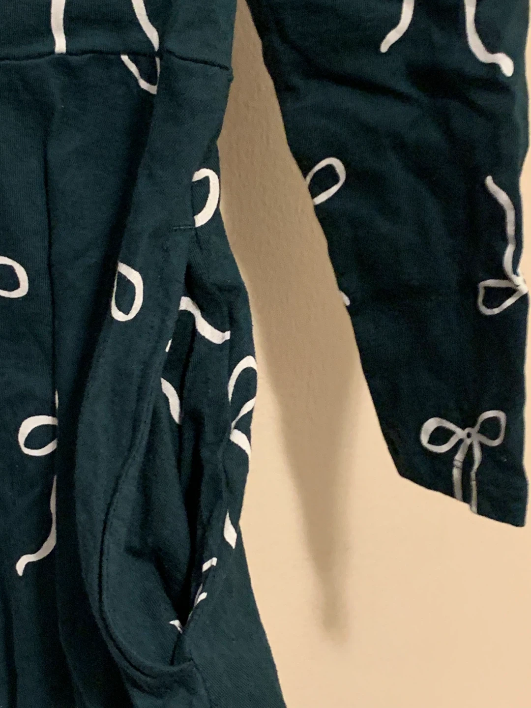Old Navy Girls Green Bow Print Dress L (10-12) - photo 3