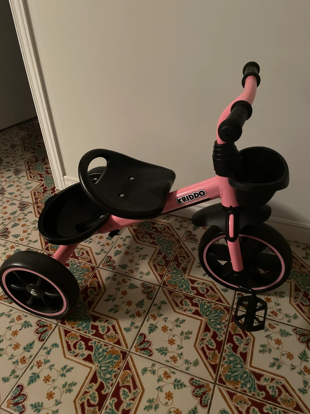 KRIDDO Pink Tricycle for Kids