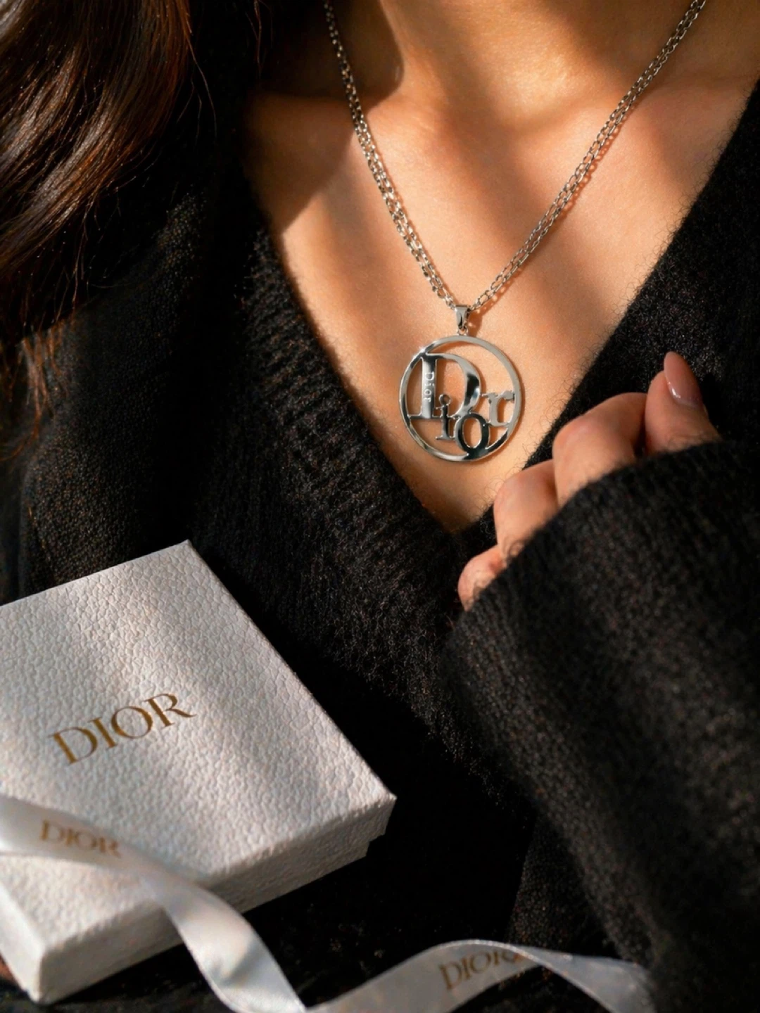 Dior CD Logo Pendant Necklace - photo 2