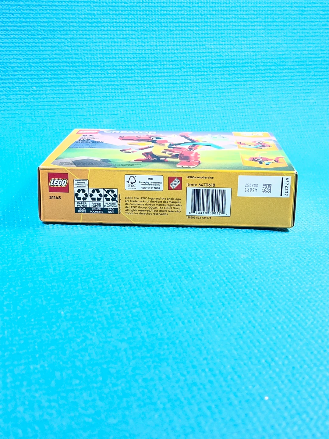 🐲 LEGO Creator 3-in-1 Red Dragon (Set 31145) – Brand New! - photo 2