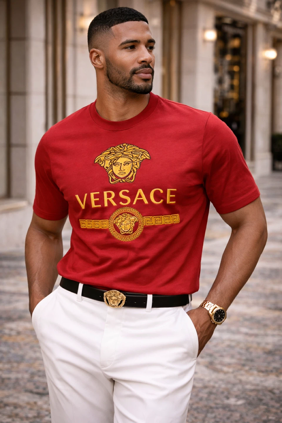Versace Red T-Shirt