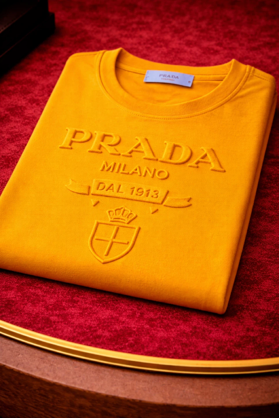 Prada Milano Dal 1913 Embossed Logo T-Shirt - photo 2