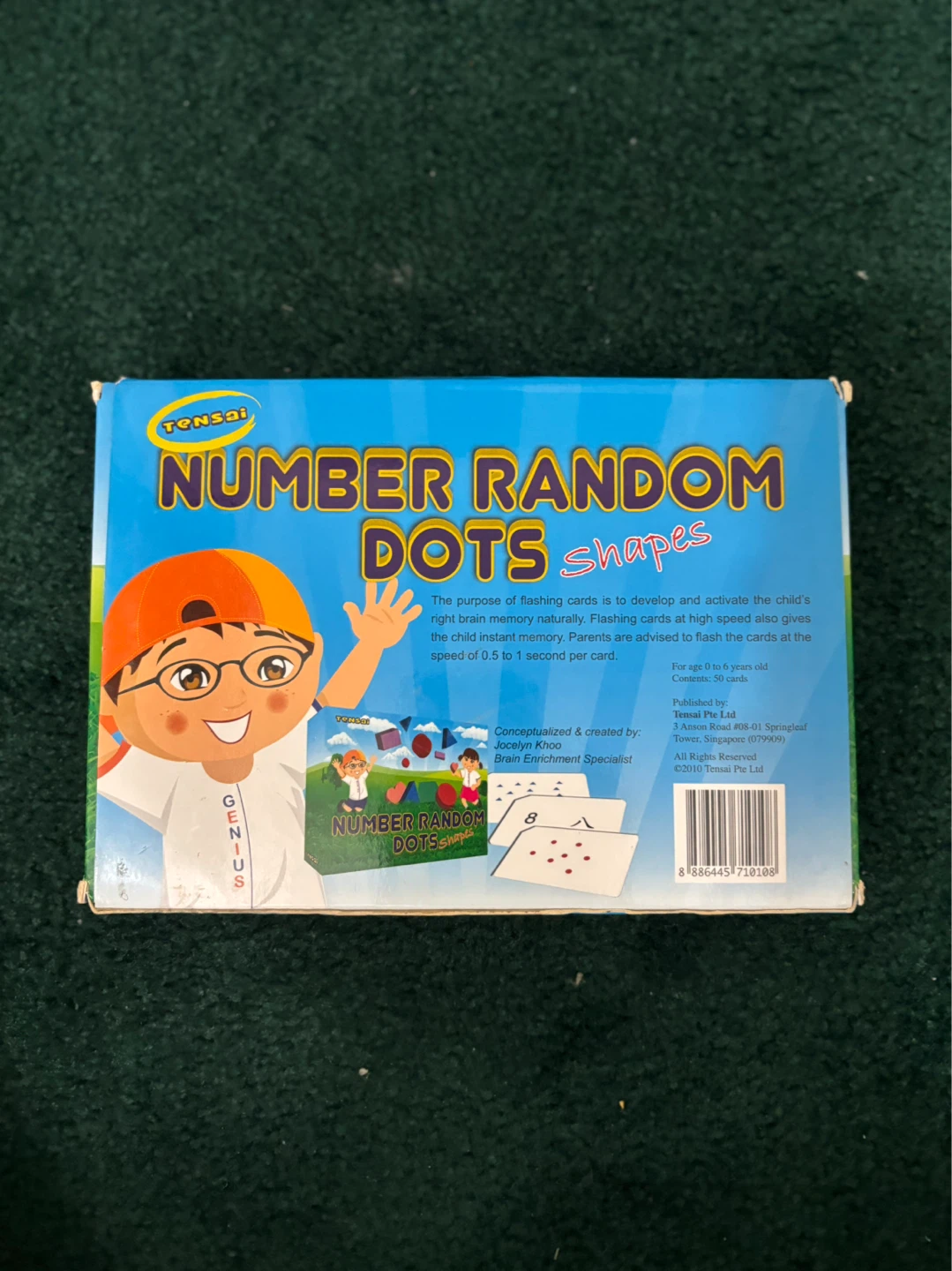Tensai Number Random Dots Shapes Flash Cards - photo 2