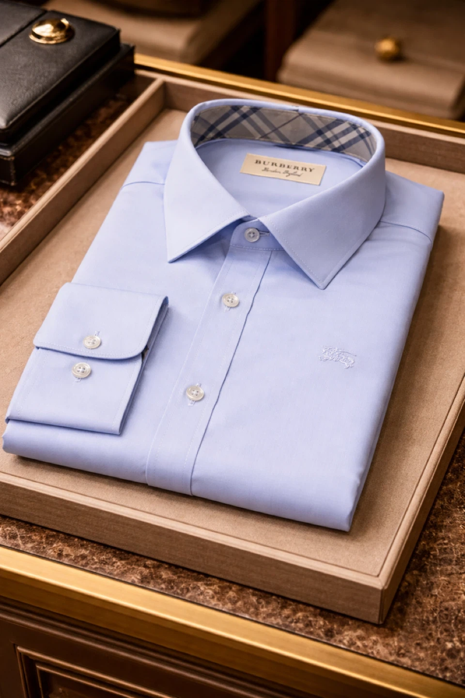 Burberry Light Blue Dress Shirt - photo 2
