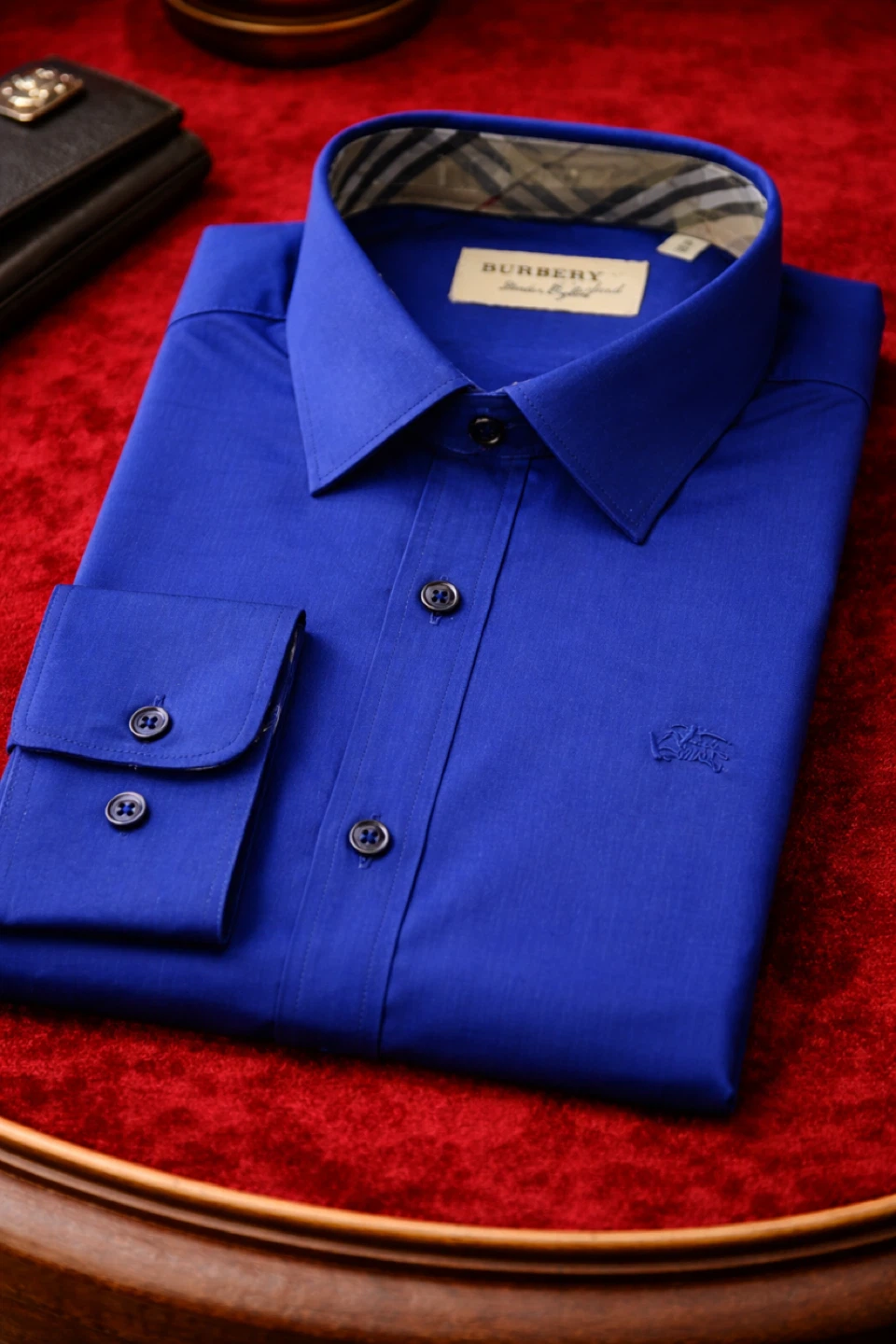 Burberry Royal Blue Dress Shirt - photo 2