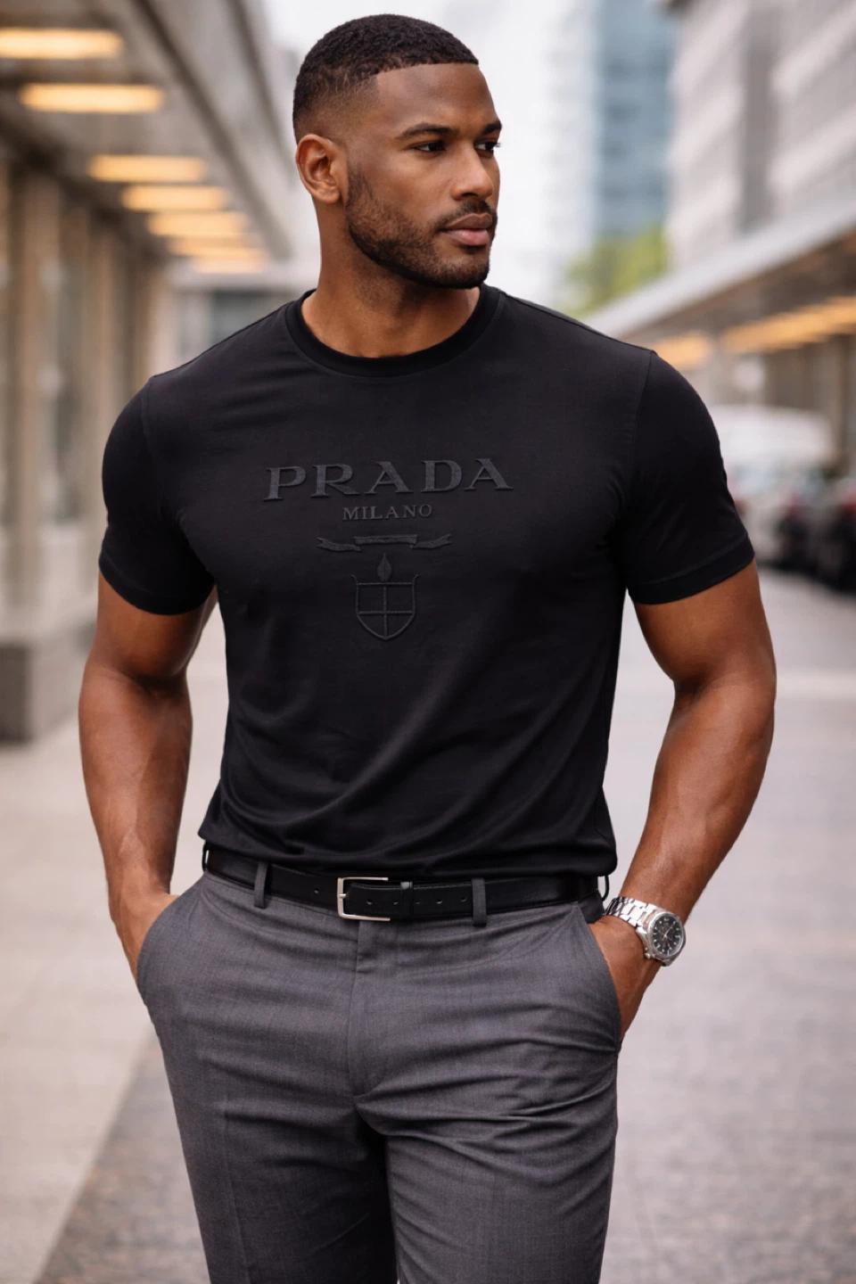 Black Prada Milano T-Shirt