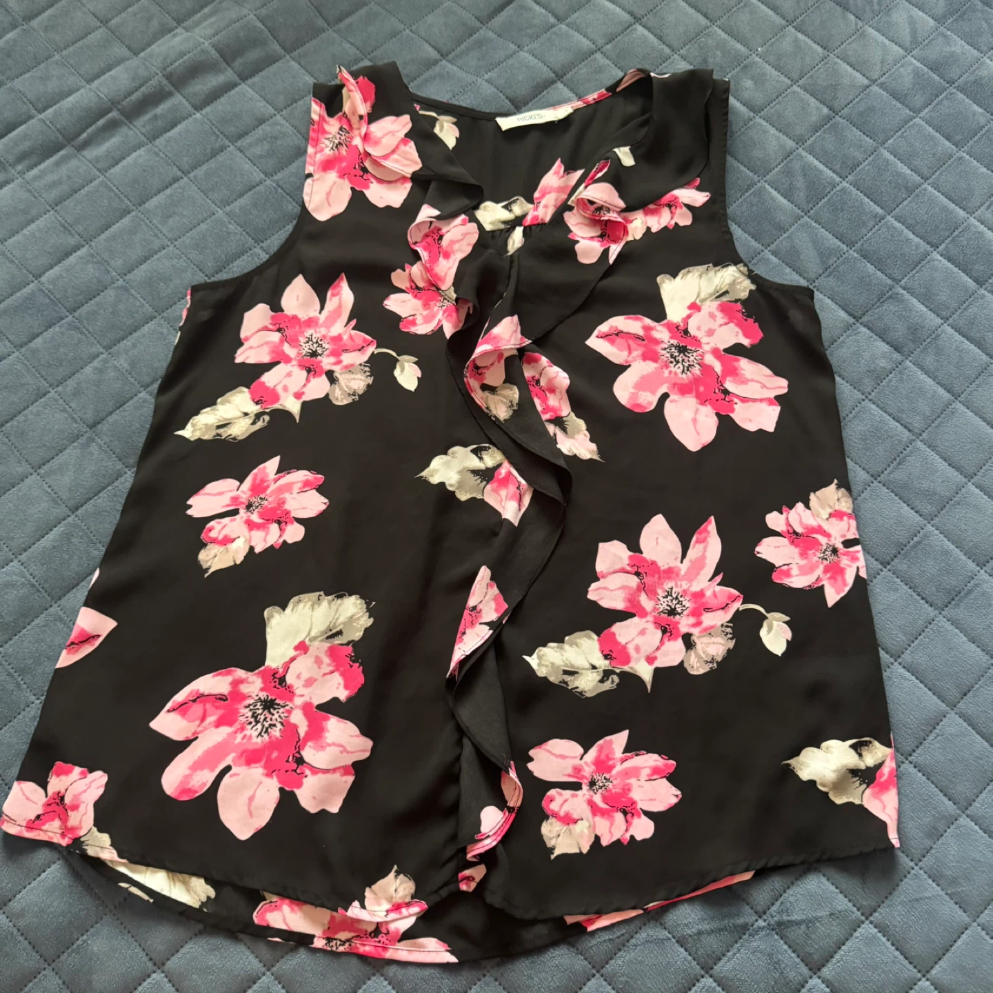 Ricki's Floral Sleeveless Blouse - L/G