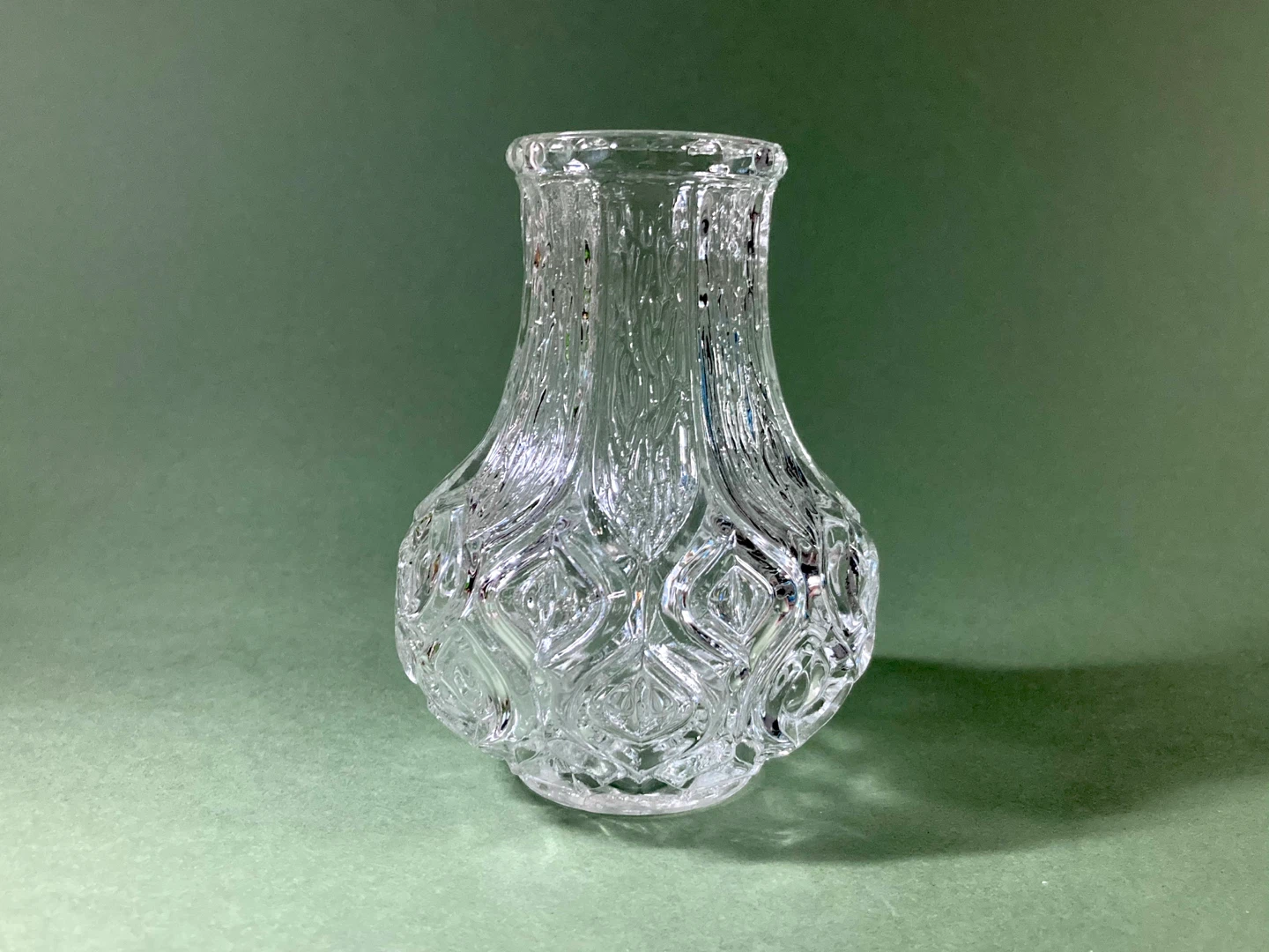 Vintage Glass Oberglas Austria Bud Vase