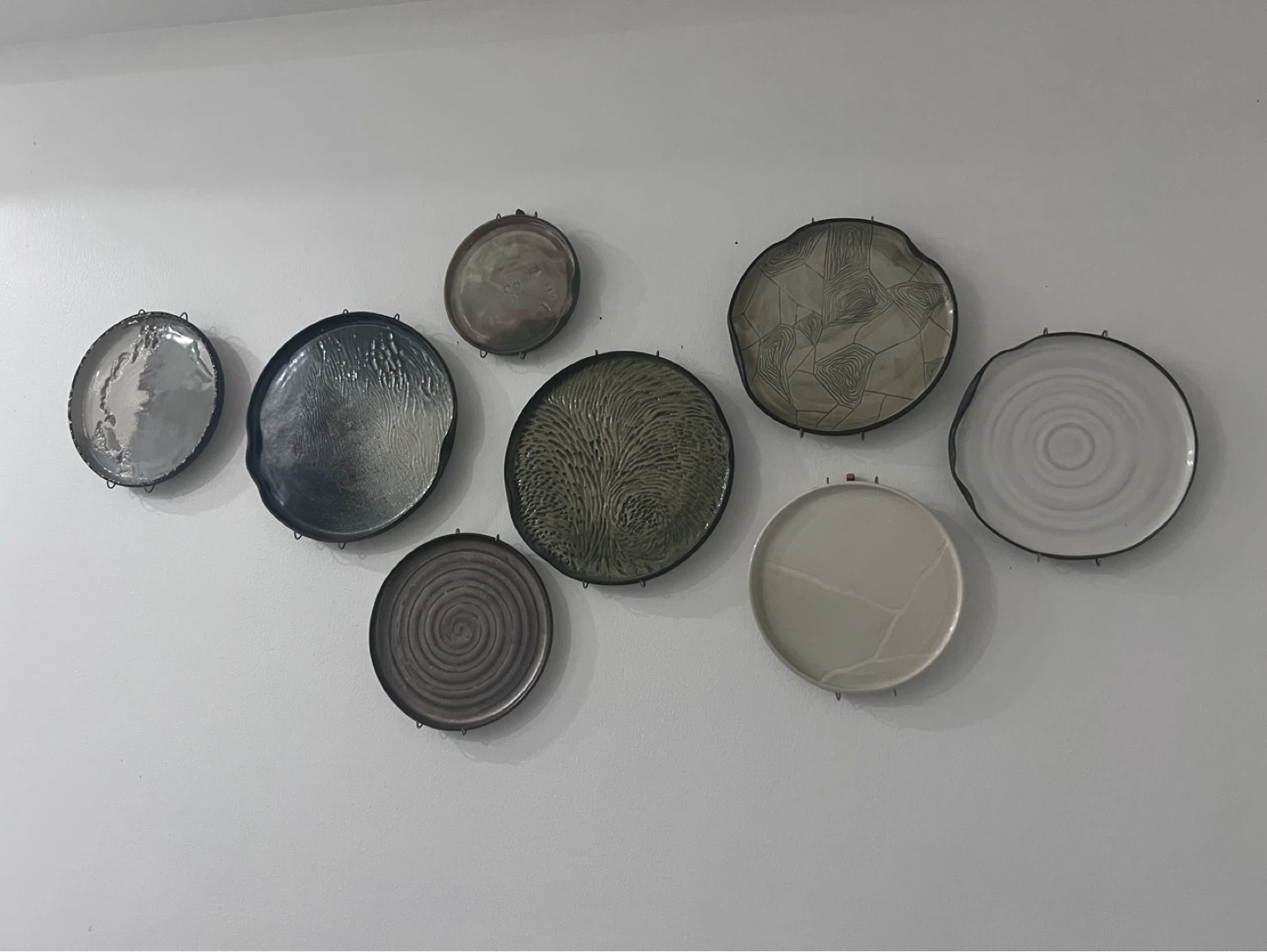 Set of 8 Decorative Ceramic Wall Plates