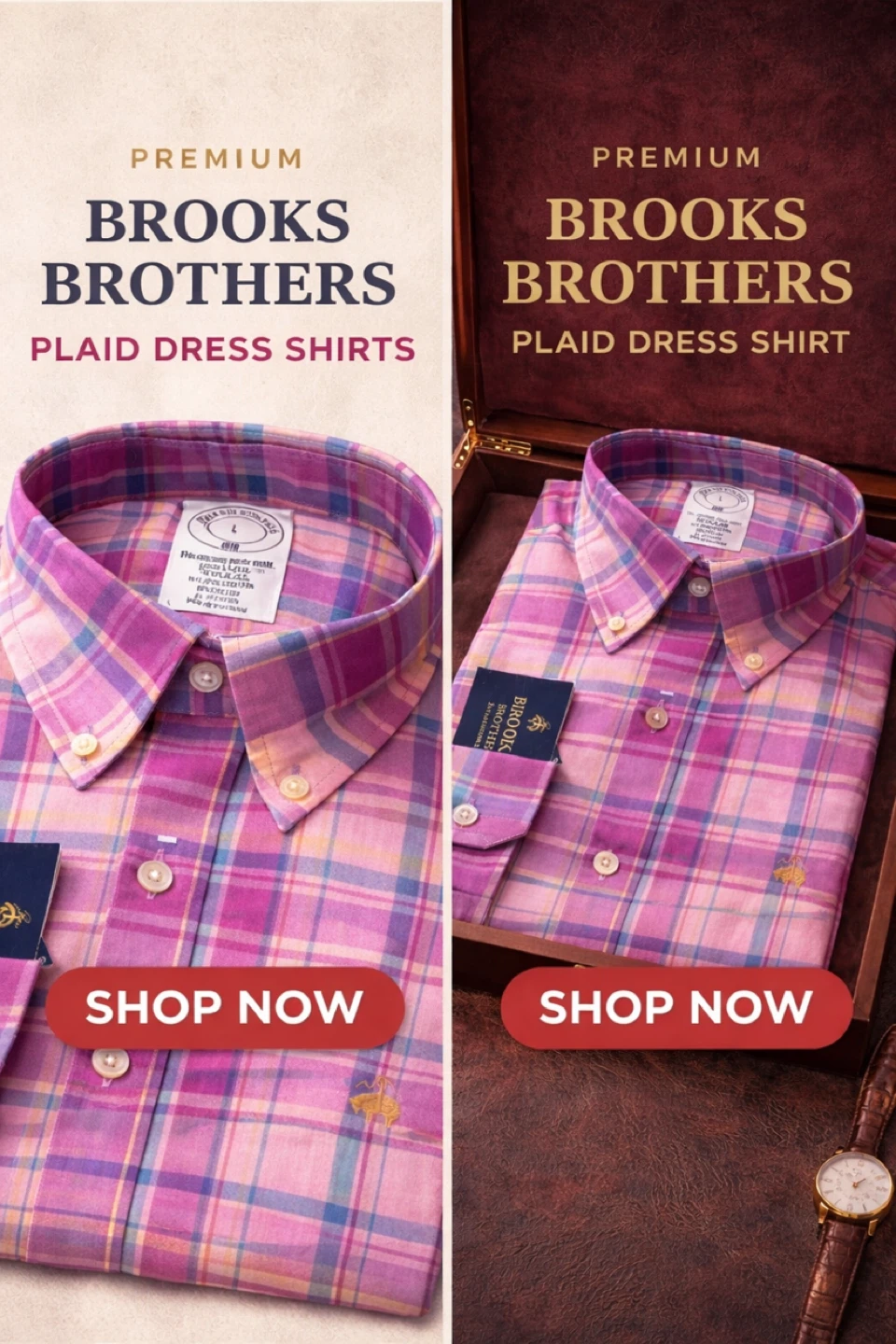 Brooks Brothers Plaid Dress Shirt