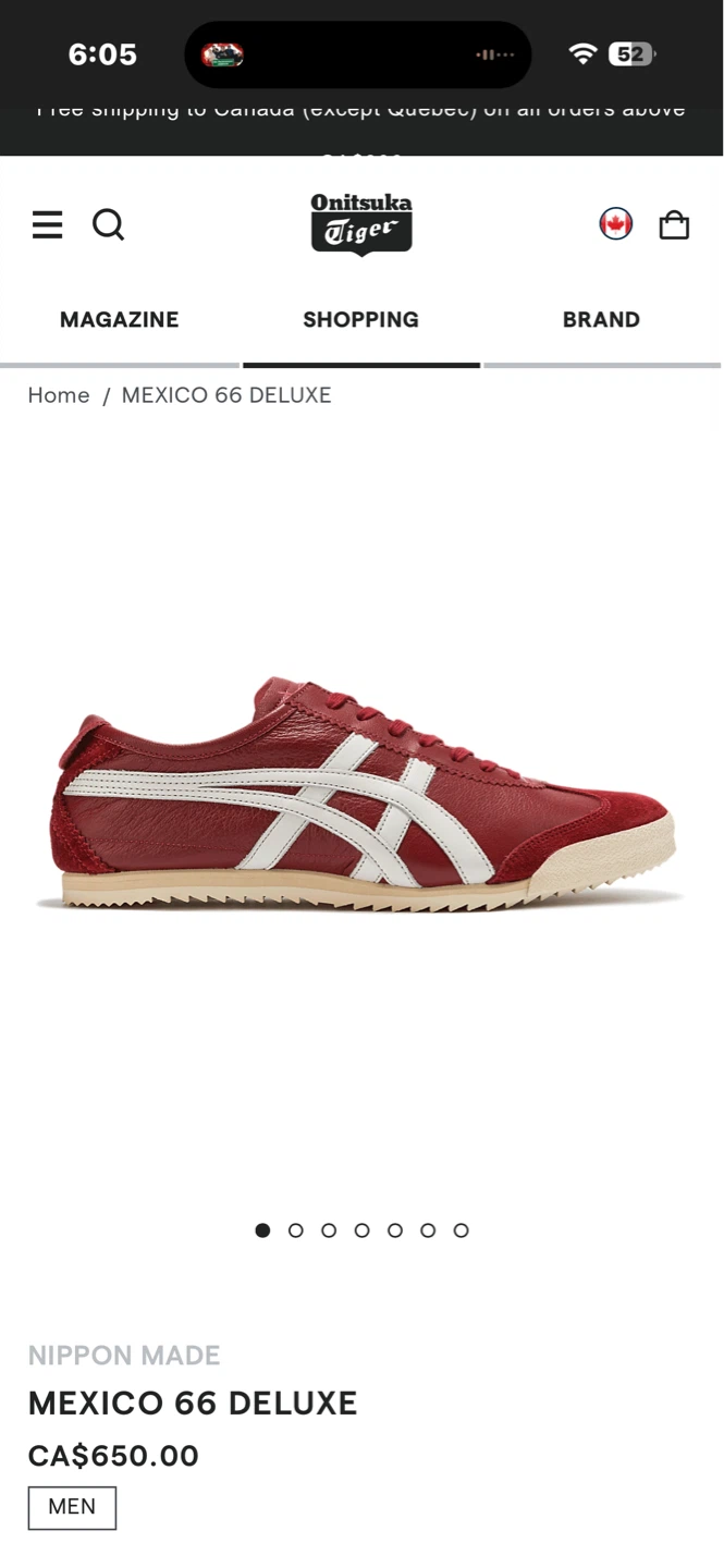 Onitsuka Tiger MEXICO 66 DELUXE Burgundy/White - photo 5