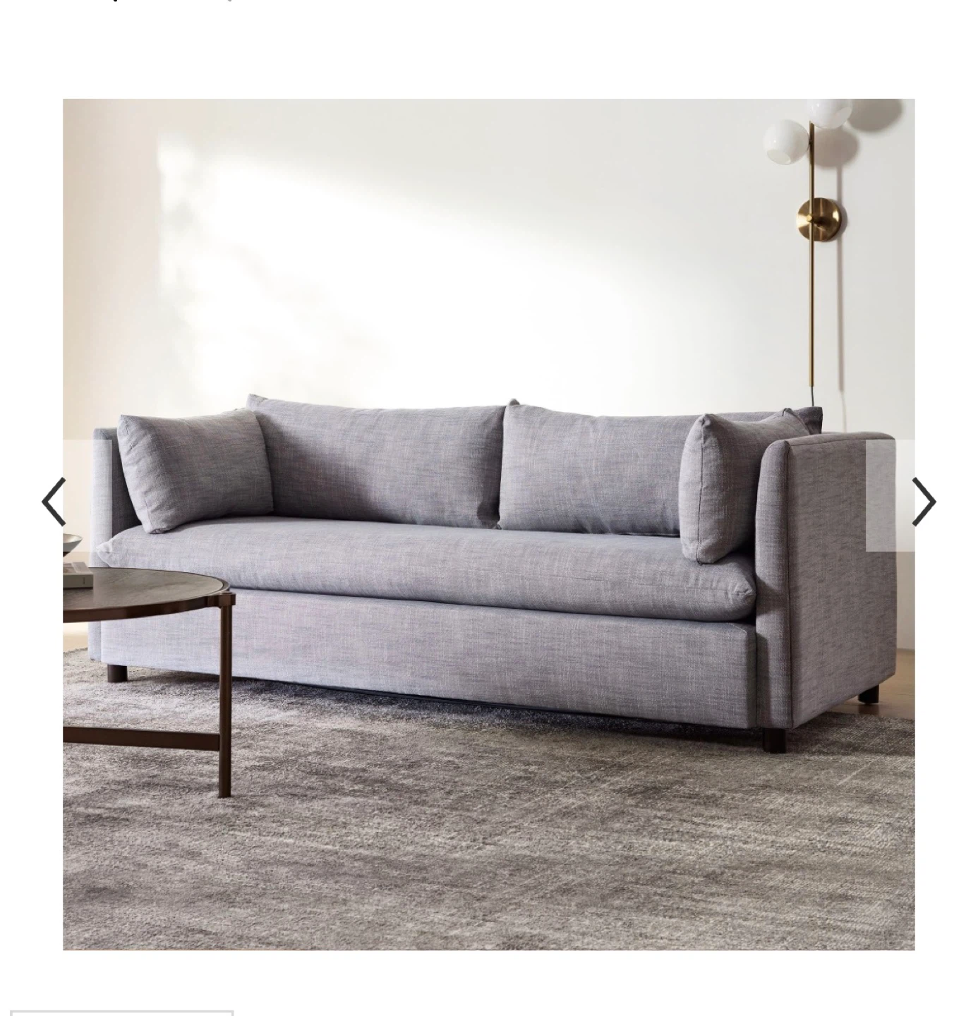 Sleeper sofa West Elm ‘Shelter Queen Sleeper Sofa (80")’ - photo 5