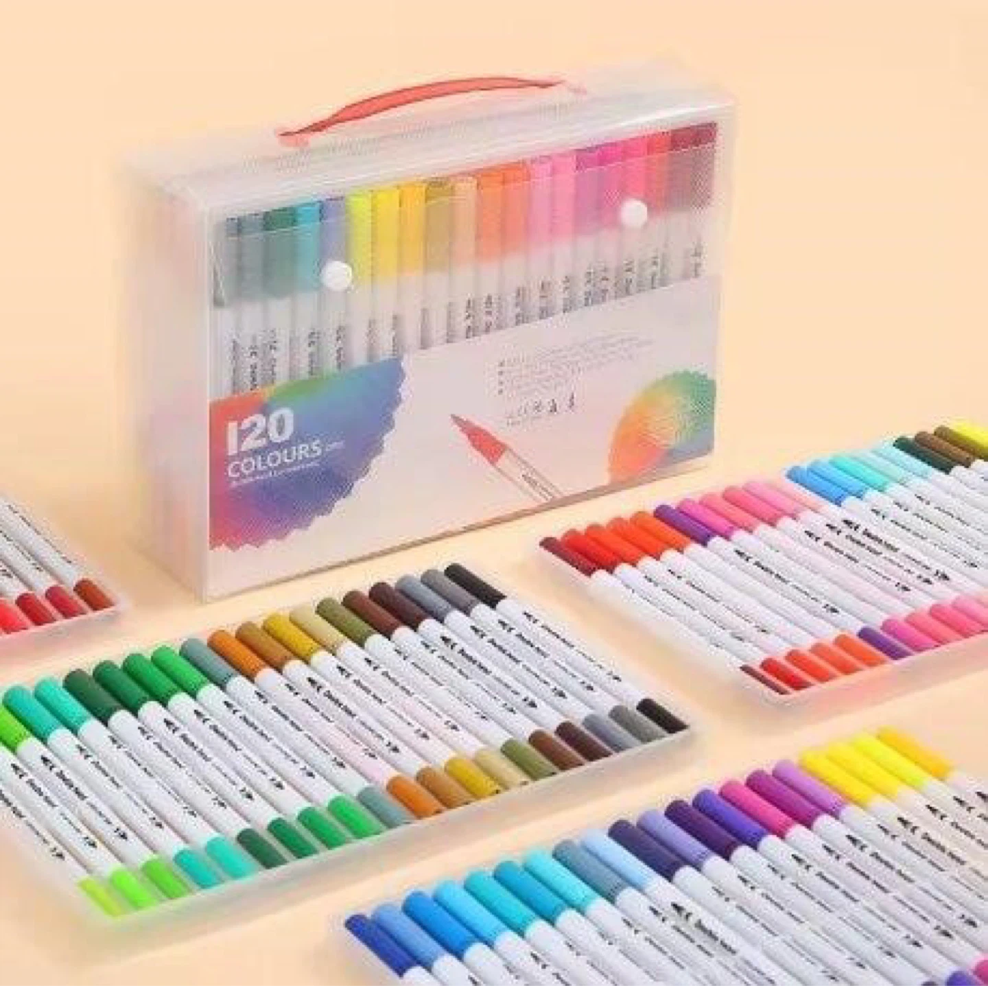 Brand new 120 Colour Double Headed Pen Set - photo 4