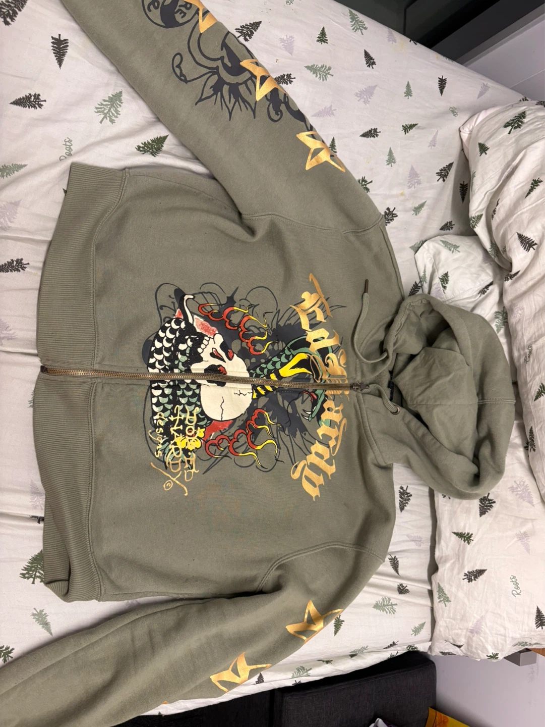 Ed Hardy Zip-Up Hoodie