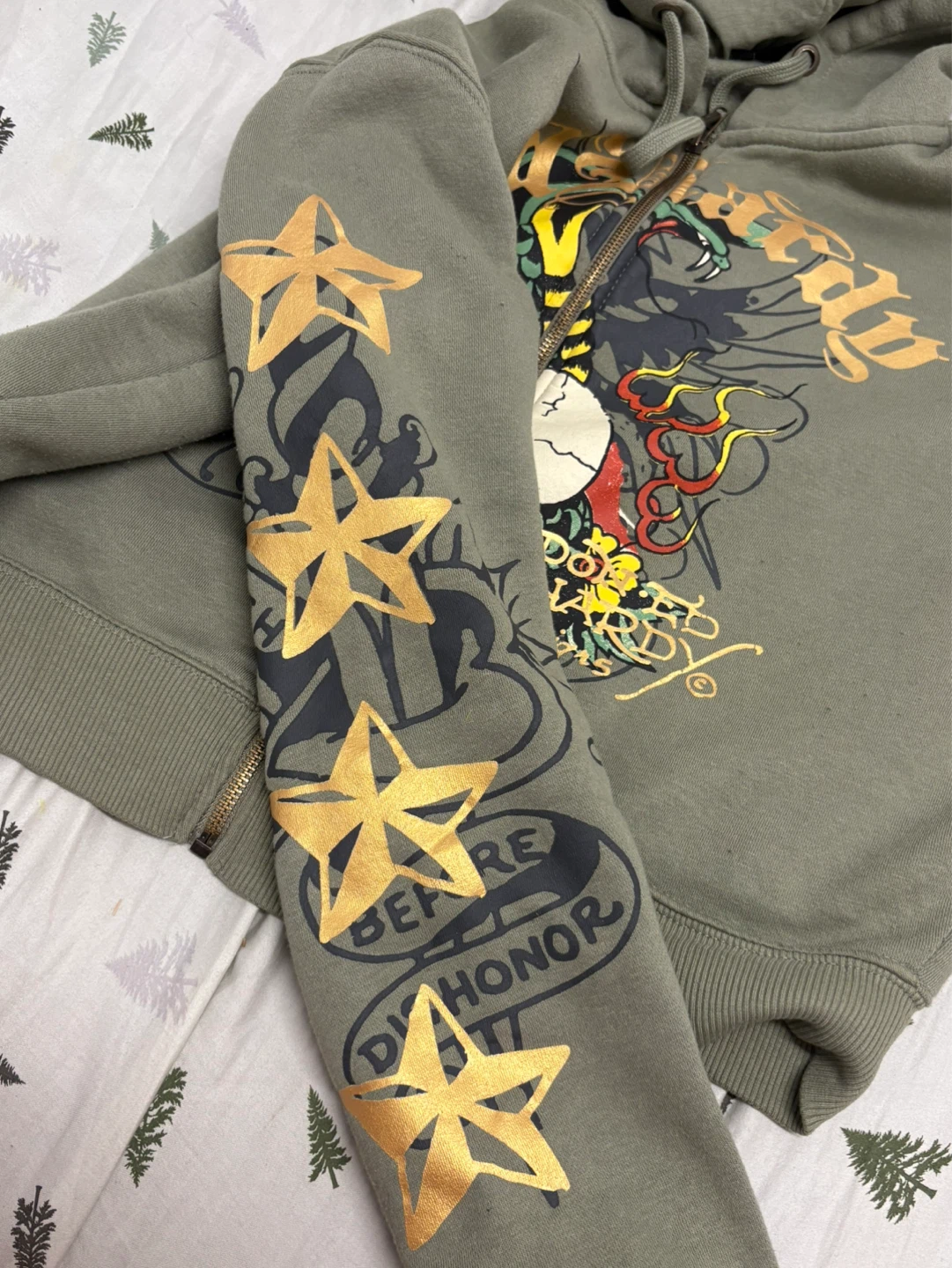 Ed Hardy Zip-Up Hoodie - photo 2