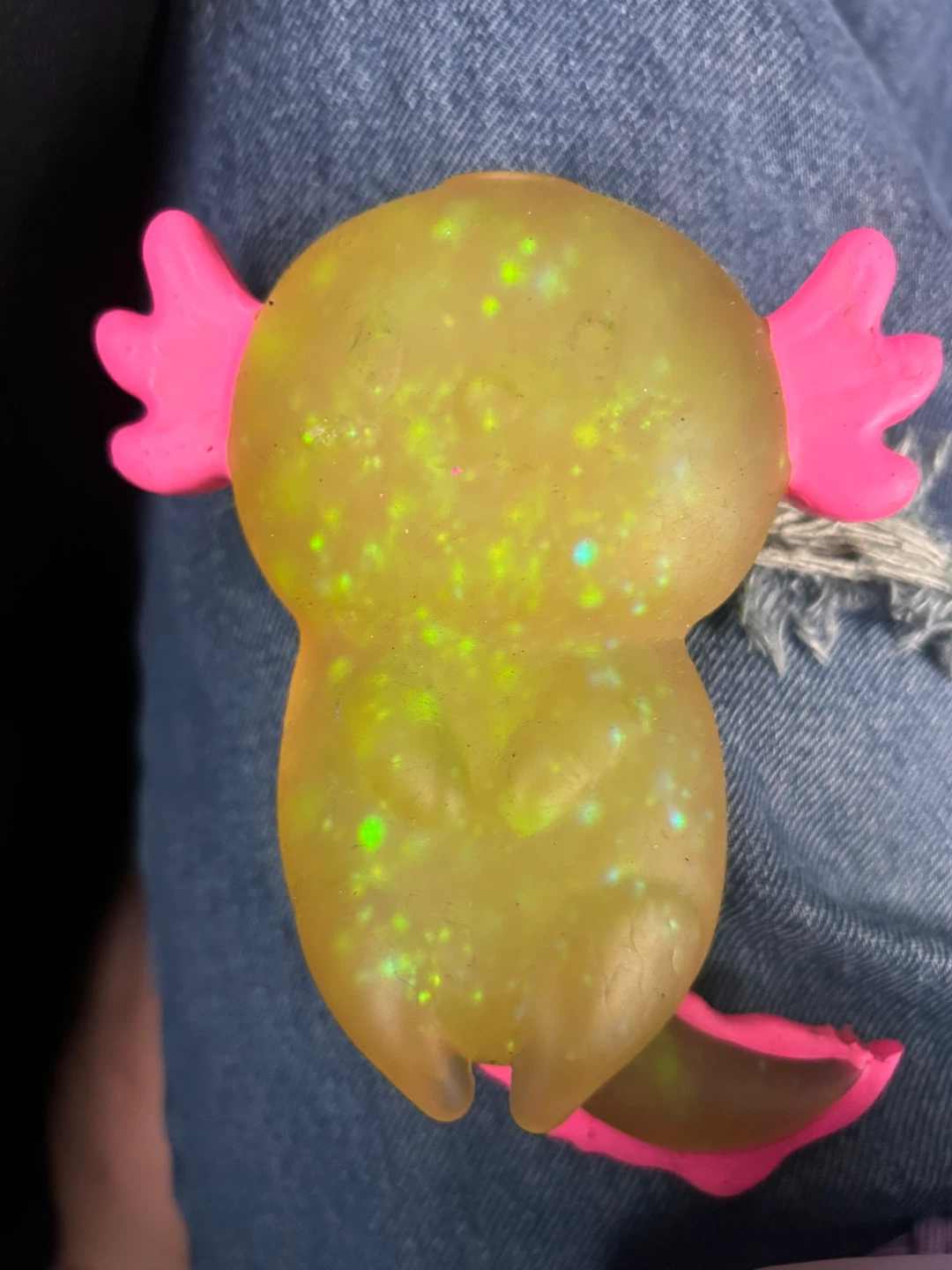 Glitter Axolotl Squishy Toy - photo 2