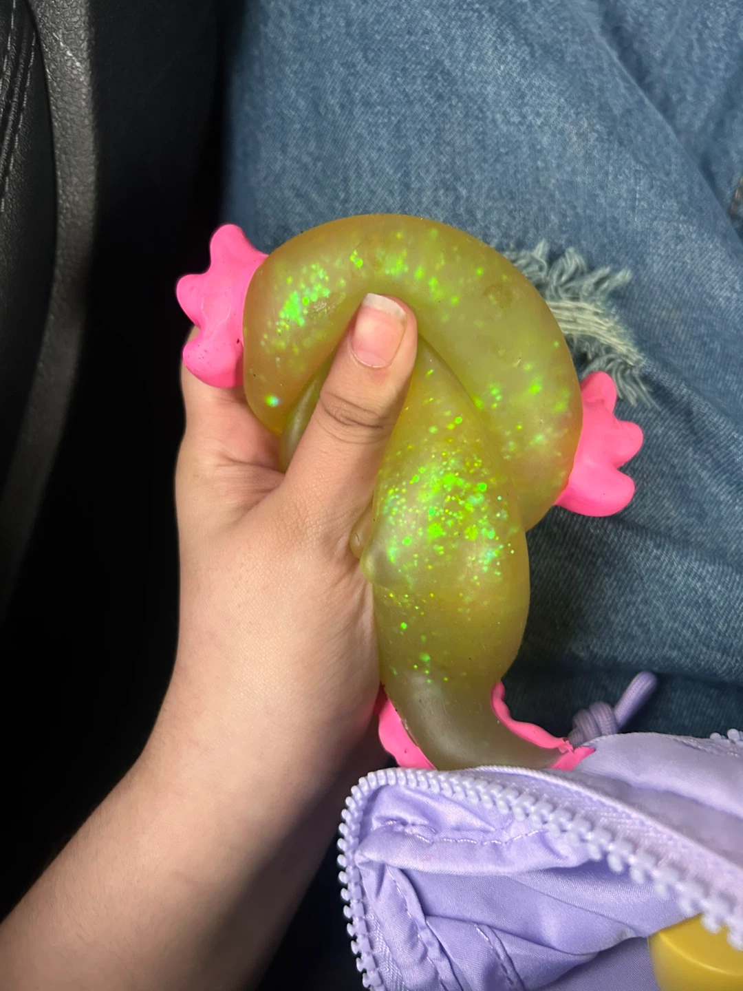Glitter Axolotl Squishy Toy - photo 3
