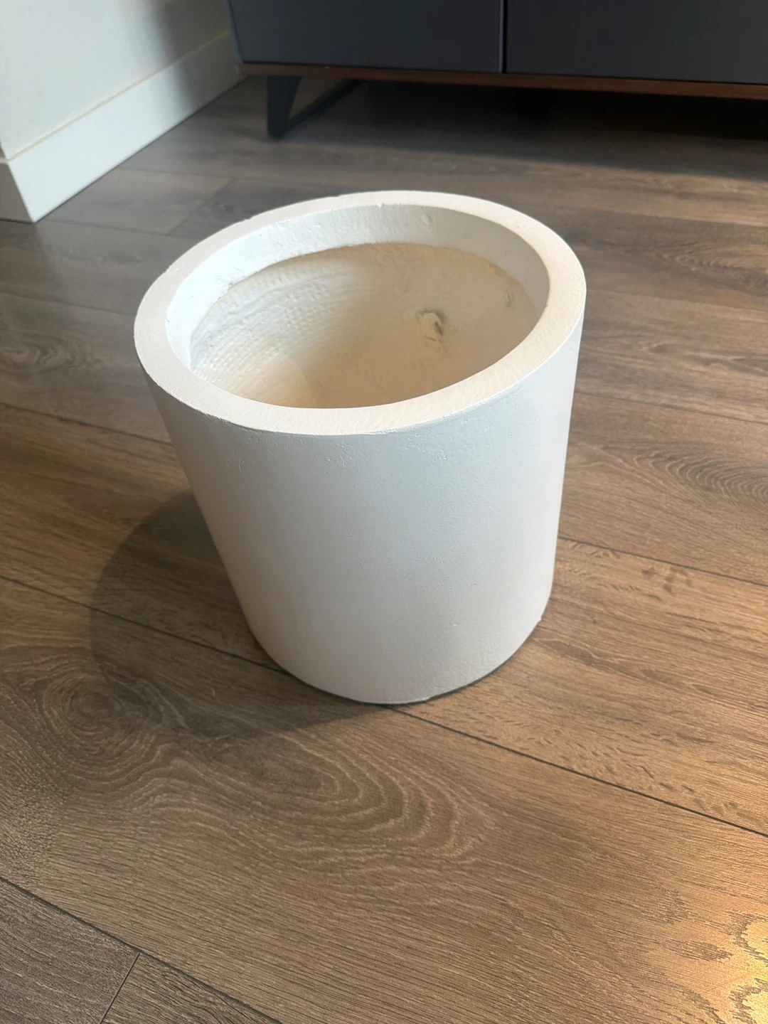 White Cylinder Planter Pot 10 inch - photo 2
