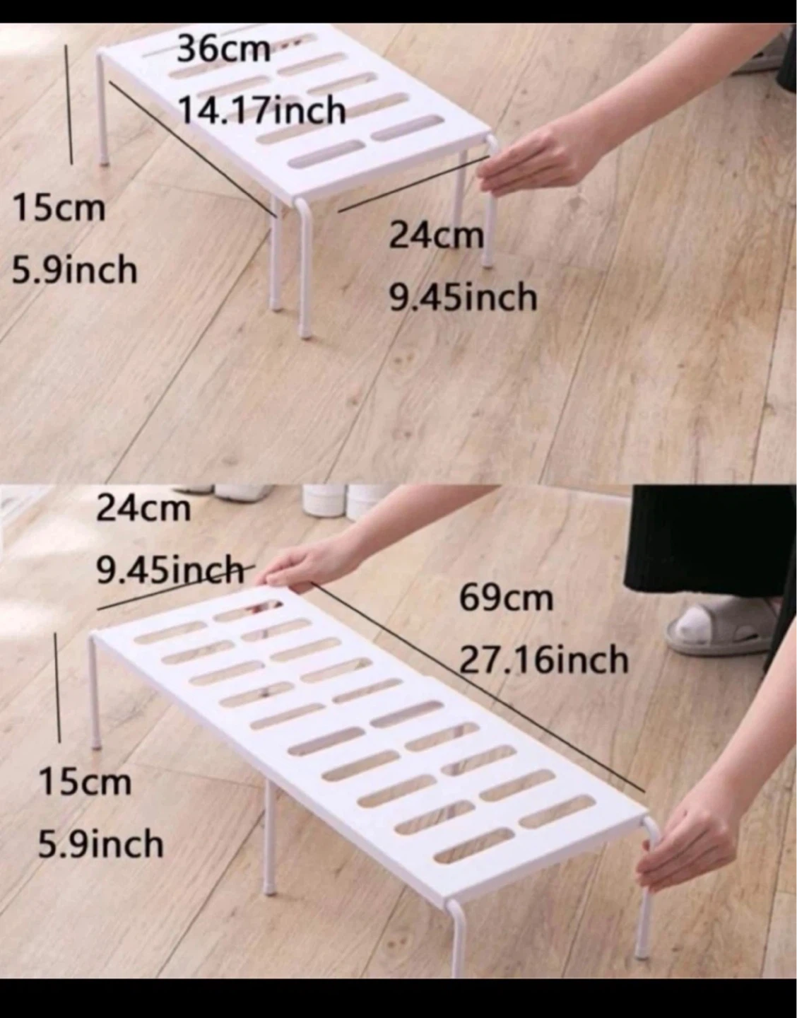 Stackable Shoe Rack Shelf Organizer - photo 2