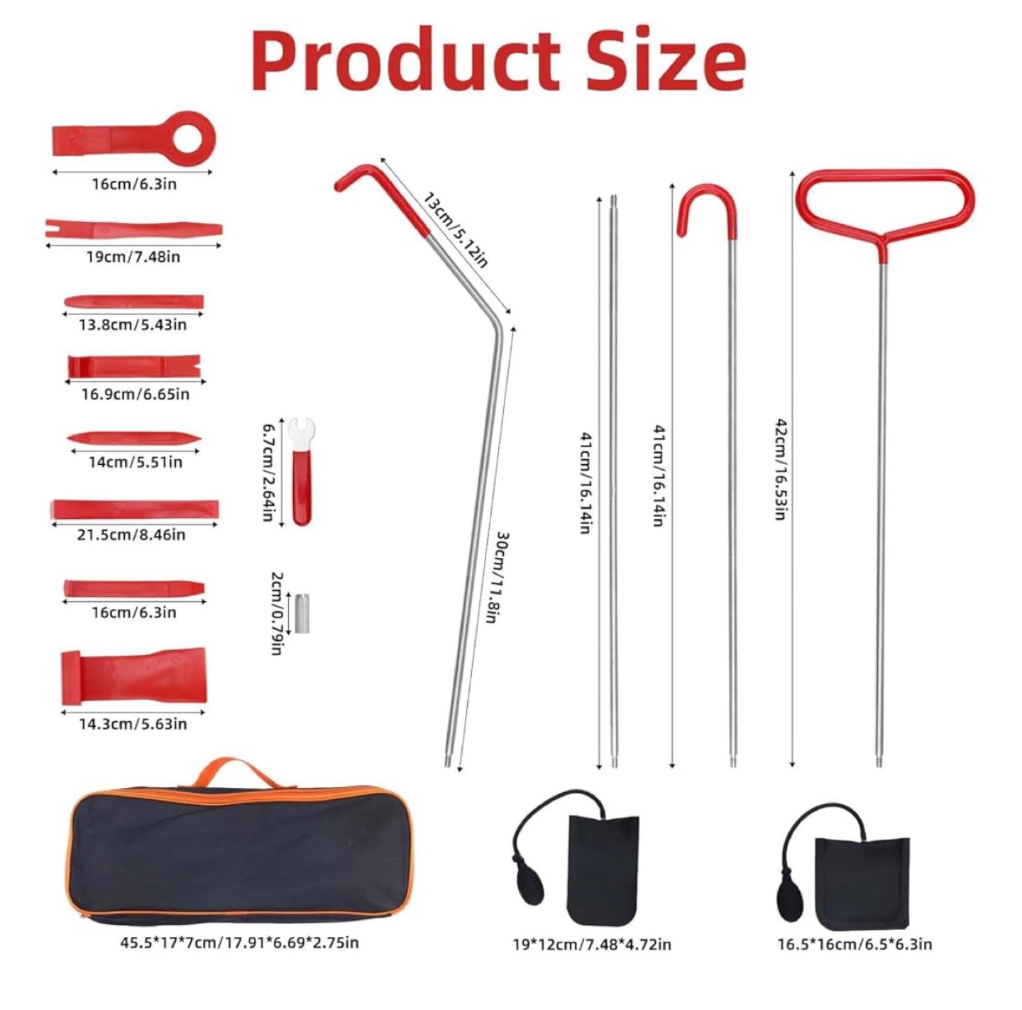 68 Inch Long Reach Grip Tool Set with 10 Piece Trim Removal Kit - photo 2