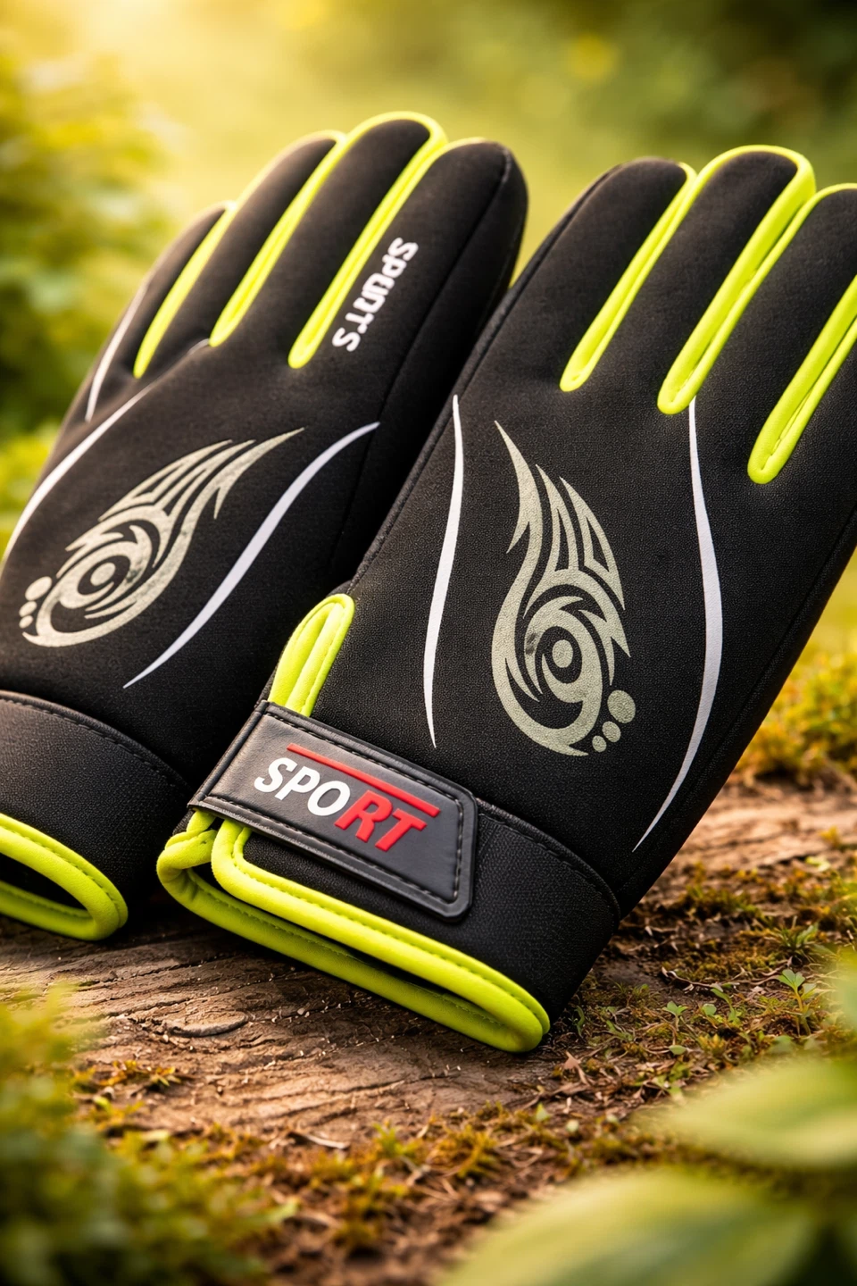 SPORTS Gloves Black/Yellow - photo 4