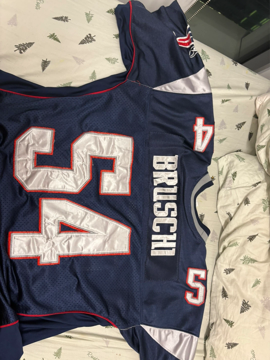 Patriots #54 Bruschi Jersey